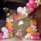 Pink and Orange Balloon Garland Arch Kit, 158pcs Pink Orange and Chrome Metallic Gold Balloons for Birthday Baby Shower Tropical Party Supplies Summer Party Decorations (Hot Pink)